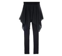 REITINGE Jupe asymétrique sophistiquée pantalon en polyester doux pantalon tendance essentiel tenue décontractée pour garde-robe femme jupe, Nine Points Noir, S