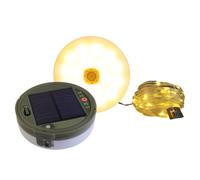 REITINGE Lampe de camping portable ronde à texture solaire adaptée pour les aventures en plein air et les voyages en famille Lumière de camping portable