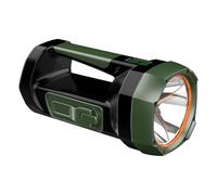 REITINGE Lampe de poche solaire à manivelle USB à trois modes avec éclairage latéral, batterie numérique indiquant l'étanchéité pour les urgences, lampe de poche solaire portable à manivelle