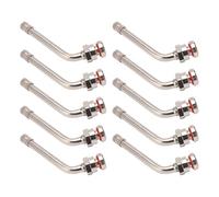 REITINGE Lot de 10 valves de pneu en alliage d'aluminium compatibles avec plusieurs modèles compatibles avec charges lourdes, résistance aux fuites, protection TR545D60 pour gestion de la flotte