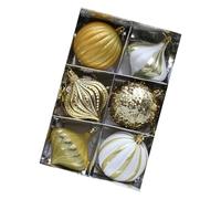 REITINGE Lot de 8 boules de Noël avec motif détaillé fabriqué à la main - Accent de vacances robuste pour les atmosphères de festival, décoration de fenêtre de Noël