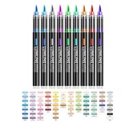 REITINGE Marqueurs acryliques pour dessin créatif, croquis, peinture sans danger, technologie de flux fluide, outils essentiels pour travaux manuels, ensemble acrylique