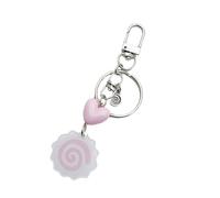 REITINGE Porte-clés en forme d'assiette de poisson en forme de cœur - Décoration de voiture - Pratique - Pour sac à dos - Texture en alliage - Convient pour une utilisation à long terme - Joli support