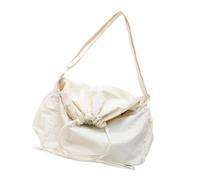 REITINGE Sac à bandoulière de grande capacité pour femme avec cordon de serrage pour tous les jours, beige