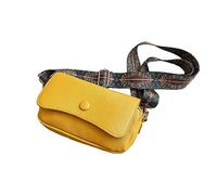 REITINGE Sac à bandoulière ethnique pour adolescente, sac à bandoulière polyvalent, sac de grande capacité, sac de voyage vintage en polyuréthane, Orange, Reference image information