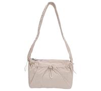 REITINGE Sac à bandoulière plissé avec cordon de serrage pour femmes, étudiants, nuages, style coréen, beige, Taille unique