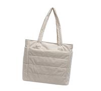 REITINGE Sac à bandoulière pratique en nylon pour femme, sac à main décontracté avec motifs spacieux, sac à main sous les bras pour le travail et l'étude, beige, Taille unique