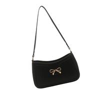REITINGE Sac à main tendance en cuir PU avec nœuds élégants pour les femmes à la recherche d'un sac à bandoulière élégant, Noir , Taille unique