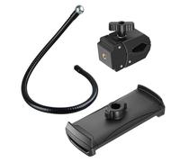 REITINGE Support rotatif à 360° réglable pour téléphone, tablette, bureau, salle de sport, diffusion en direct avec tuyau flexible, col de cygne réglable