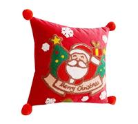 REITINGE Taie d'oreiller brodée pour chambre à coucher ou salon Taie d'oreiller confortable sur le thème de Noël Housse de coussin amovible Housse de coussin de Noël
