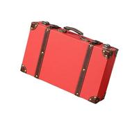 REITINGE Valise en bois rétro robuste avec bords renforcés - Prise en main confortable - Deux tailles - Idéal pour les voyages et le rangement - Housse en cuir - Prise en main confortable - Décoration