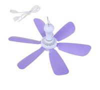 REITINGE Ventilateur de plafond portable USB 5 V silencieux pour chambre à coucher, camping, intérieur, extérieur, voyage, utilisation à la maison, moteur sans balais