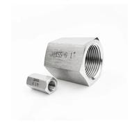 REIUAFWYGV 1PC 1" NPT Female 304 Stainless Steel High Pressure Pipe Fitting Full Hex Coupling Connector