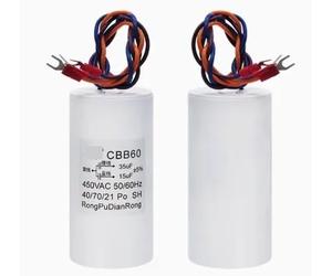 REIUAFWYGV 1PCS CBB60 15UF + 35UF 3 Fils 3 Fils Double condensateur 450V palan Poteau de Levage démarreur électronique Grue condensateur de démarrage