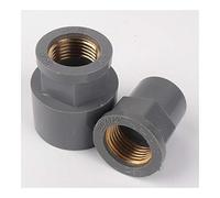 REIUAFWYGV 3pcs/lot 20~32mm to 1/2"~1" Copper Thread PVC Joints Garden Irrigation Water Pipe Connectors Aquarium Fish Tank Tube Joint DIY Tools Tubing, Pipe (Color : 20mm 1I2 inch, Diameter : White)