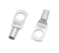 REIUAFWYGV 50pcs Snapshot of Copper terminals SC4-4 SC4-6 SC4-8 Copper Nose Copper Cable Terminal Copper tin Plated terminals(SC4-6)