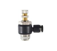 REIUAFWYGV 5pcs/lot Pneumatic Throttle Governing Valve SL4 6 8 10 12 16-M5 01 02 03 04 Fast PU Air Pipe Vonnector (Color : SL8-01)