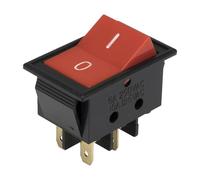 REIUAFWYGV Interrupteur à Bascule for Bateau, 5 pièces, perforé, 24 x 35 mm, 4 Broches, Marche/arrêt, Interrupteur d'alimentation, HJ3-10/2, KCD4-201-10