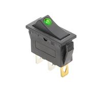 REIUAFWYGV Interrupteur à bascule unipolaire unidirectionnel DOT-2D3P-GREEN-LED KCD3 220 V ON/OFF SPST 20 A 125 V CA