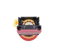 REIUAFWYGV Interrupteur à Bouton-Poussoir de Verrouillage de 22 mm, arrêt d'urgence d'ascenseur LA36M-11ZS, Alimentation Rouge 2NC 10A