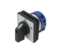 REIUAFWYGV LW26-20 Off-ON 0-1 Position Silver 20A 660V 3 Poles Control Rotary Changeover Cam Switch LW28-20(0-1)