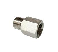 REIUAFWYGV M12x1 Female to M5x0.8 Male 304 Stainless Steel High Pressure Pipe Fitting Adapter Connector