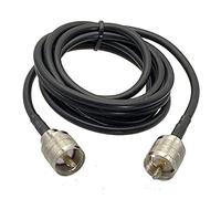 REIUAFWYGV RG58 Cable UHF PL259 Male to UHF PL259 Male Connector RF Jumper Pigtails Wire Terminal Straight 6inch~50M(10M)