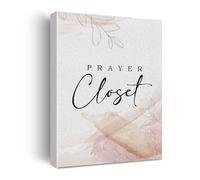 REIUAFWYGV Watercolor Canvas Print Modern Prayer Room Wall-Art Scripture Decor for Home Office(Framed,16x24inch(40x60cm))