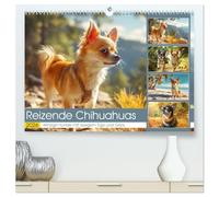 Reizende Chihuahuas. Winzige Hunde mit riesigem Ego und Grips (hochwertiger Premium Wandkalender 2026 DIN A2 quer), Kunstdruck in Hochglanz: Fröhliche kleine Seelen in zauberhaften Momenten