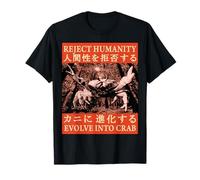 Reject Humanity Evolve Into Crab - Crabe Japonais Vintage T-Shirt