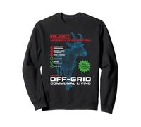 Reject Modern Living Try Off-Grid Communal Living Goat Funny Sweatshirt