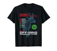 Reject Modern Living Try Off-Grid Communal Living Goat Funny T-Shirt