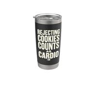 Rejecting Cookies Counts As Cardio Cookie Consent Funny Gobelet isotherme en acier inoxydable double paroi