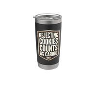 Rejecting Cookies Counts As Cardio Cookie Consent Funny Gobelet isotherme en acier inoxydable double paroi