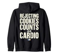 Rejecting Cookies Counts As Cardio Cookie Consent Funny Sweat à Capuche