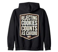 Rejecting Cookies Counts As Cardio Cookie Consent Funny Sweat à Capuche