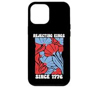 Rejecting Kings Since 1776 Floral No Kings in America People Coque pour iPhone 12 Pro Max