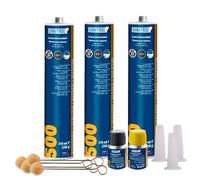 REJEL Dinitrol 500 Lot de 3 raccords de colle adhésive pour pare-brise