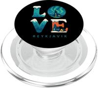 Rejkjavic Islande Northern Lights Love Valentines Garçons Fille PopSockets PopGrip pour MagSafe