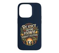 Rejoice Before YHWH Design coloré Succot Dansant Coque pour iPhone 14 Pro