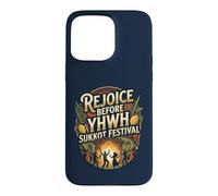 Rejoice Before YHWH Design coloré Succot Dansant Coque pour iPhone 15 Pro Max