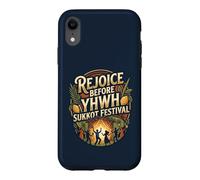 Rejoice Before YHWH Design coloré Succot Dansant Coque pour iPhone XR