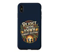 Rejoice Before YHWH Design coloré Succot Dansant Coque pour iPhone XS Max