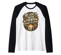 Rejoice Before YHWH Design coloré Succot Dansant Manche Raglan
