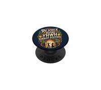 Rejoice Before YHWH Design coloré Succot Dansant PopSockets PopGrip Adhésif