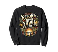 Rejoice Before YHWH Design coloré Succot Dansant Sweatshirt