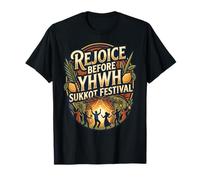 Rejoice Before YHWH Design coloré Succot Dansant T-Shirt