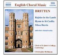 Rejoice In The Lamb, Hymn To St Cecilia, Missa Brevis,