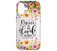 Rejoice in The Lord Always Bible Verse 4:4 Christian Faith Coque pour iPhone 17
