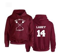 Rejoicing Sweat chaud, Sweat à capuche Teen Wolf avec Stilinski Lahey Words, Sweat-shirt unisexe à l'automne pour l'hiver, Saison de Printemps Automne, Red C, 14, Taille M